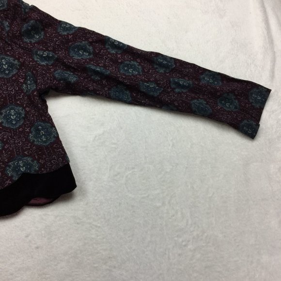 Vintage Karin Stevens Petites Sz 10 2-Pc Midi Dress & Long-Sleeve Top 100% Rayon - Picture 5 of 12